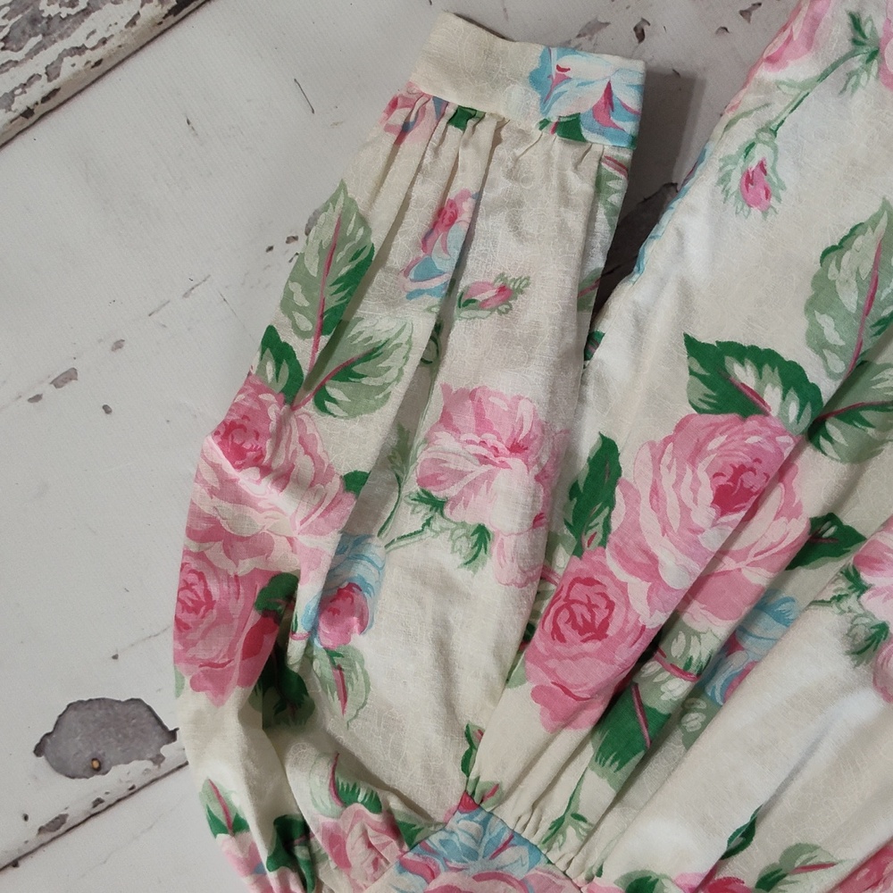 Vintage Floral Baby Dress Coming Thing 18m 80s 90s - Picture 3 of 6